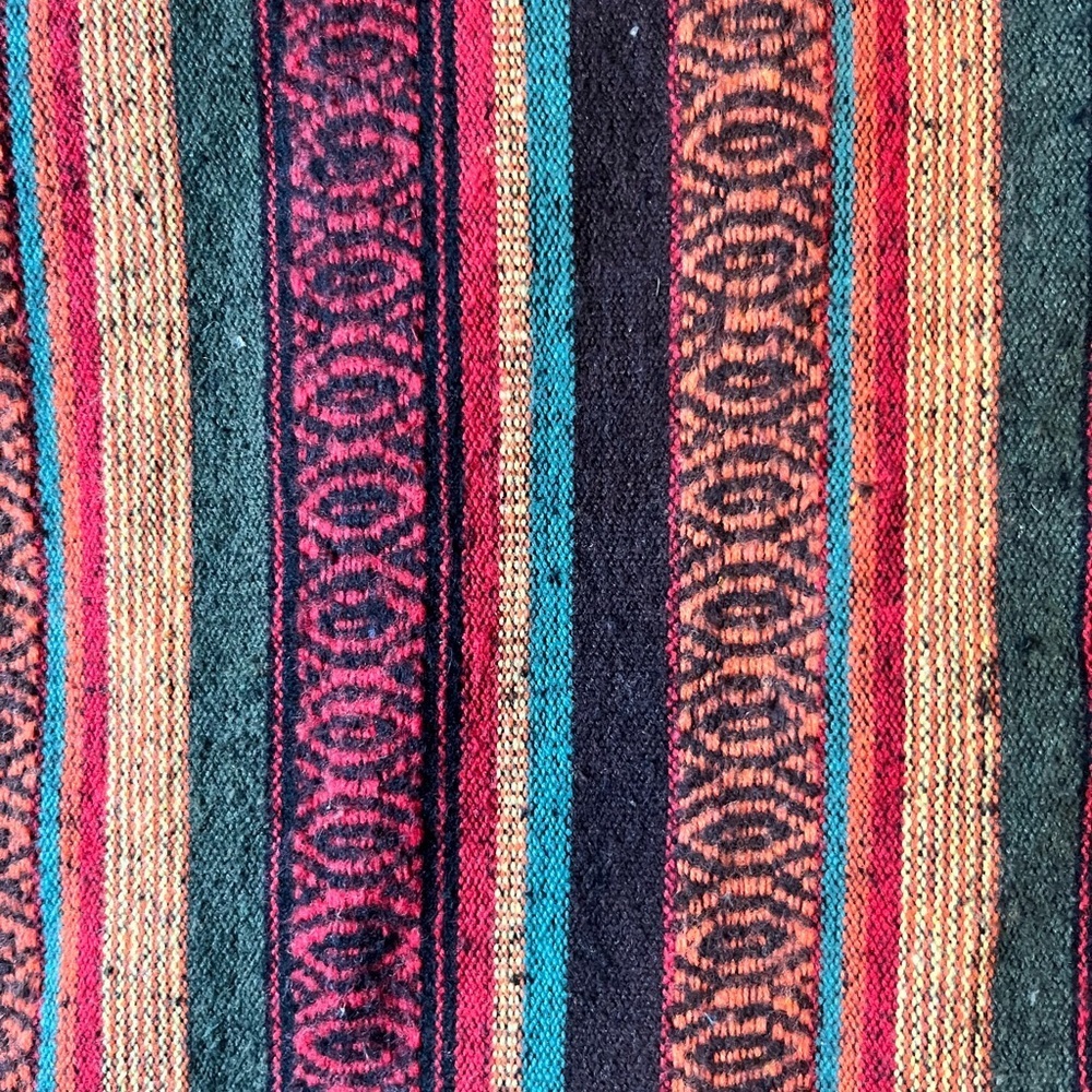 Kathmandu Imports Heavy Brushed Cotton Multicolor Henley-style Unisex Shirt. NWT - Picture 4 of 7